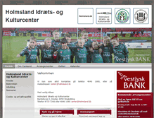 Tablet Screenshot of centerholmsland.dk